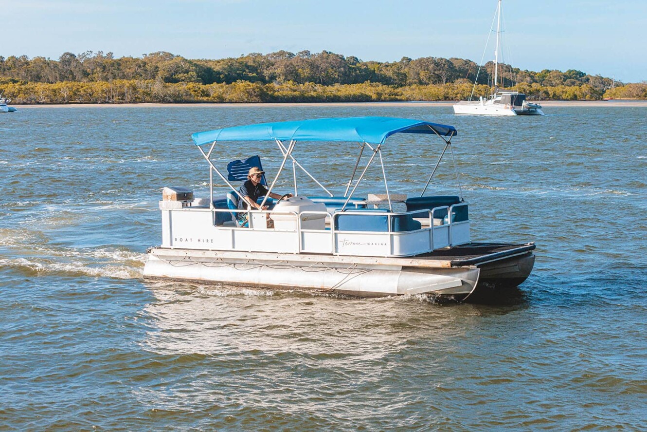 8 Person BBQ Pontoon Hire, Noosa River